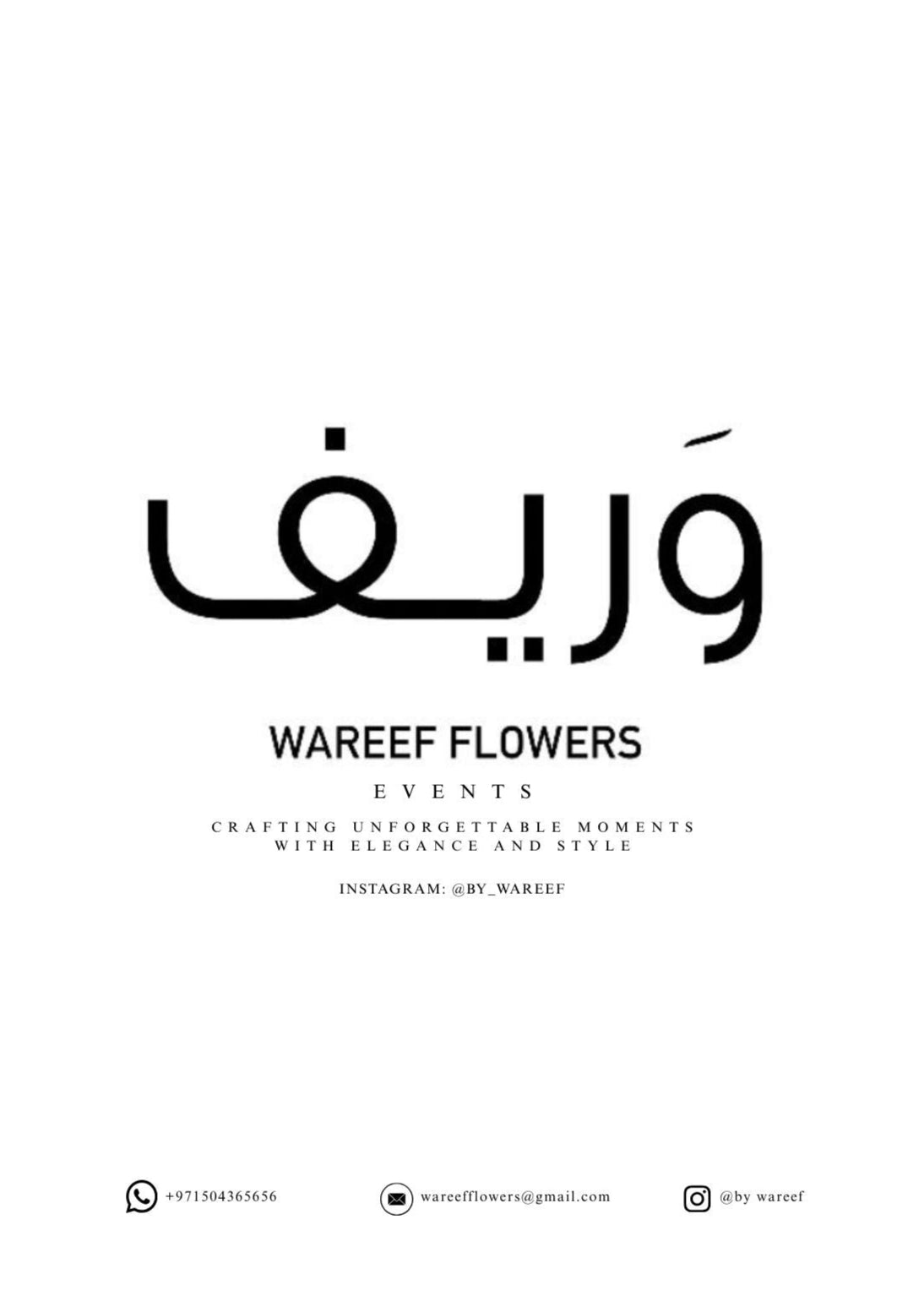 WAREEF FLOWERS - EVENTS - Crafting unforgettable moments with elegancy and style