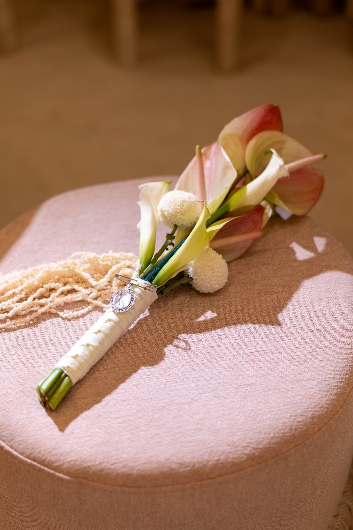 HOOR & GHADER Blush Draped Floral Installation - Luxury