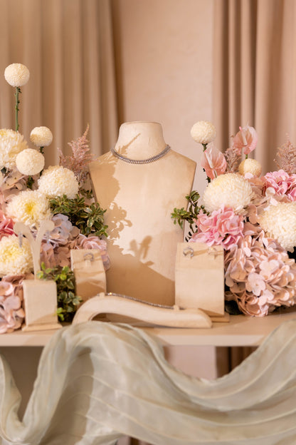 HOOR & GHADER Blush Draped Floral Installation - Luxury
