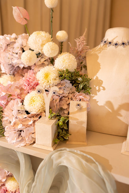 HOOR & GHADER Blush Draped Floral Installation - Luxury