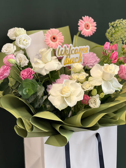 Blush Meadow Hand Bag Arrangement