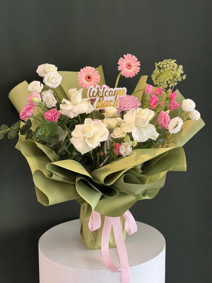 Blush Meadow Hand Bag Arrangement