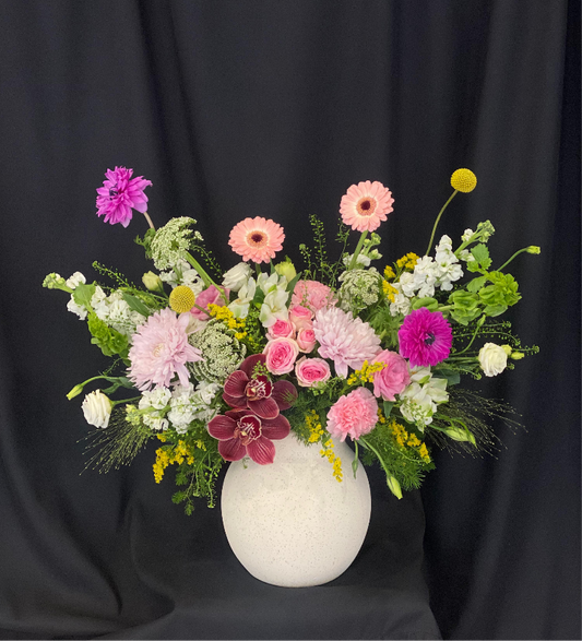Orchids Bloom Vase