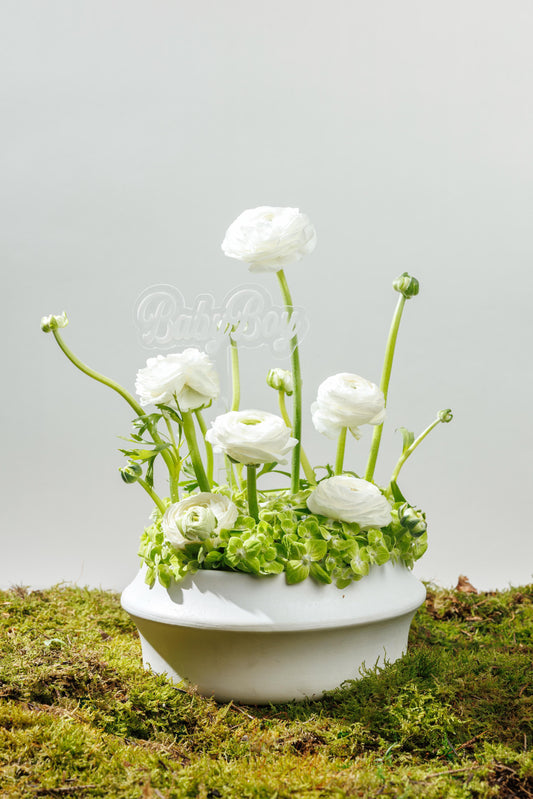 Little Bloom – Baby Boy Vase Arrangement